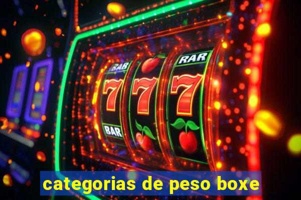 categorias de peso boxe